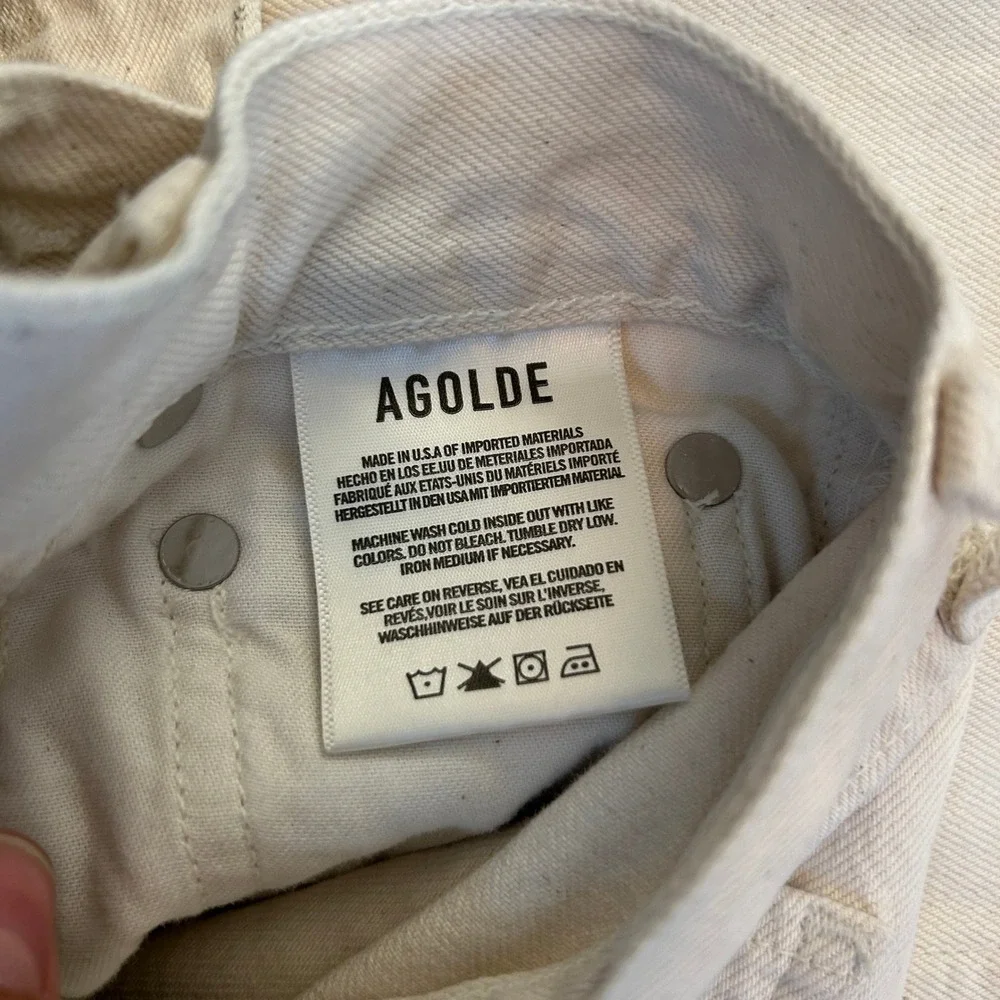 AGOLDE Remy Straight Leg Jeans‎ Off White 27